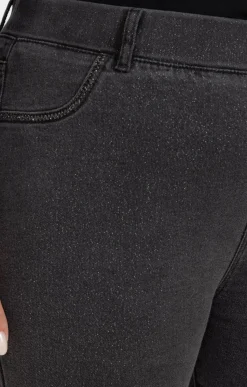 Toscane Boutique Pantalons|Tregging brillant ANTHRACITE