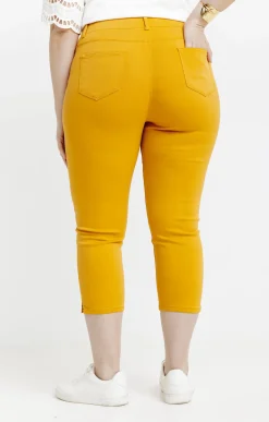 Toscane Boutique Pantalons|Tregging court stretch avec strass MIEL