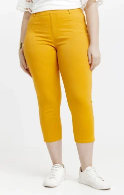 Toscane Boutique Pantalons|Tregging court stretch avec strass MIEL