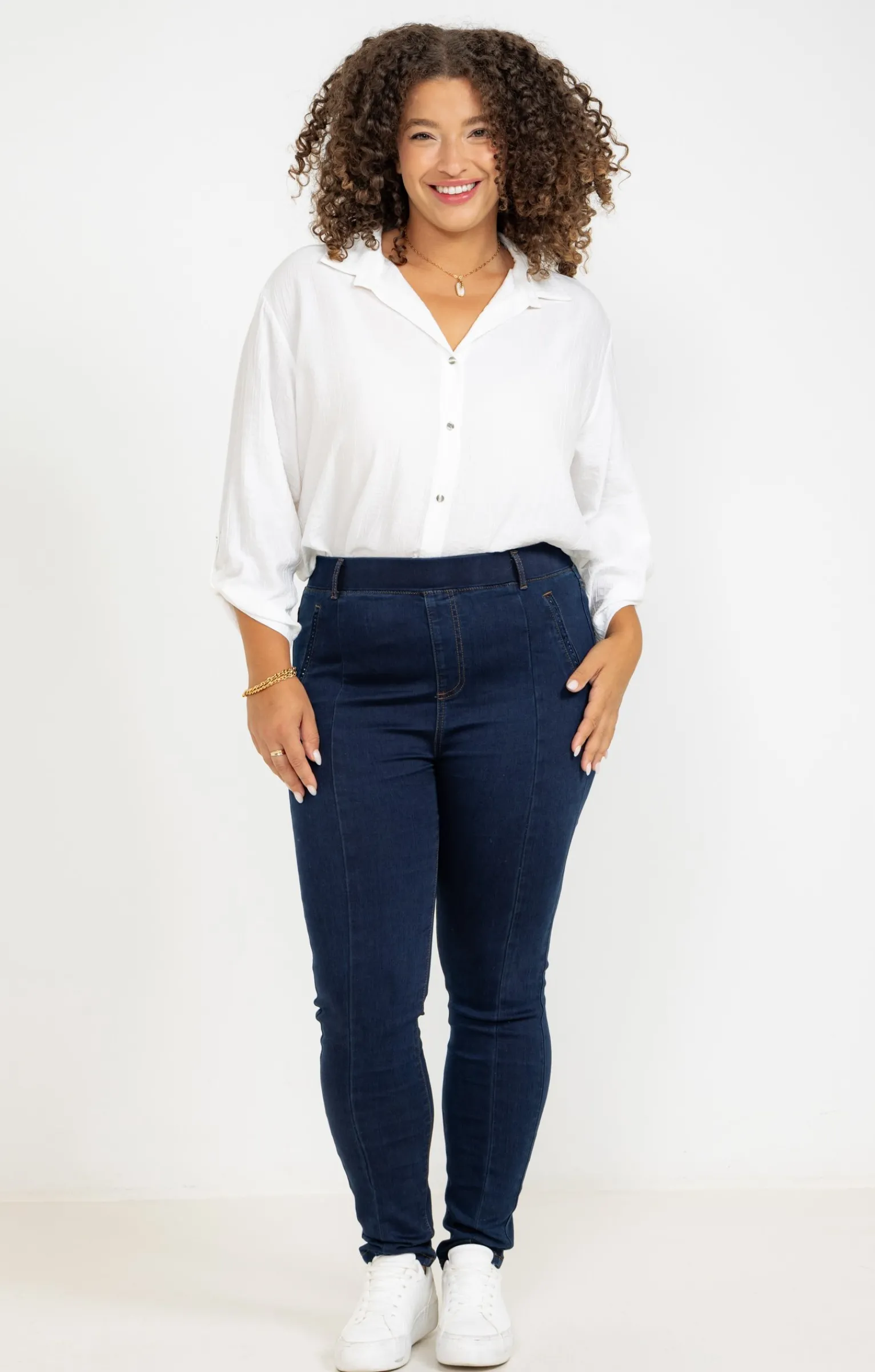 Toscane Boutique Pantalons|Tregging denim BLEU