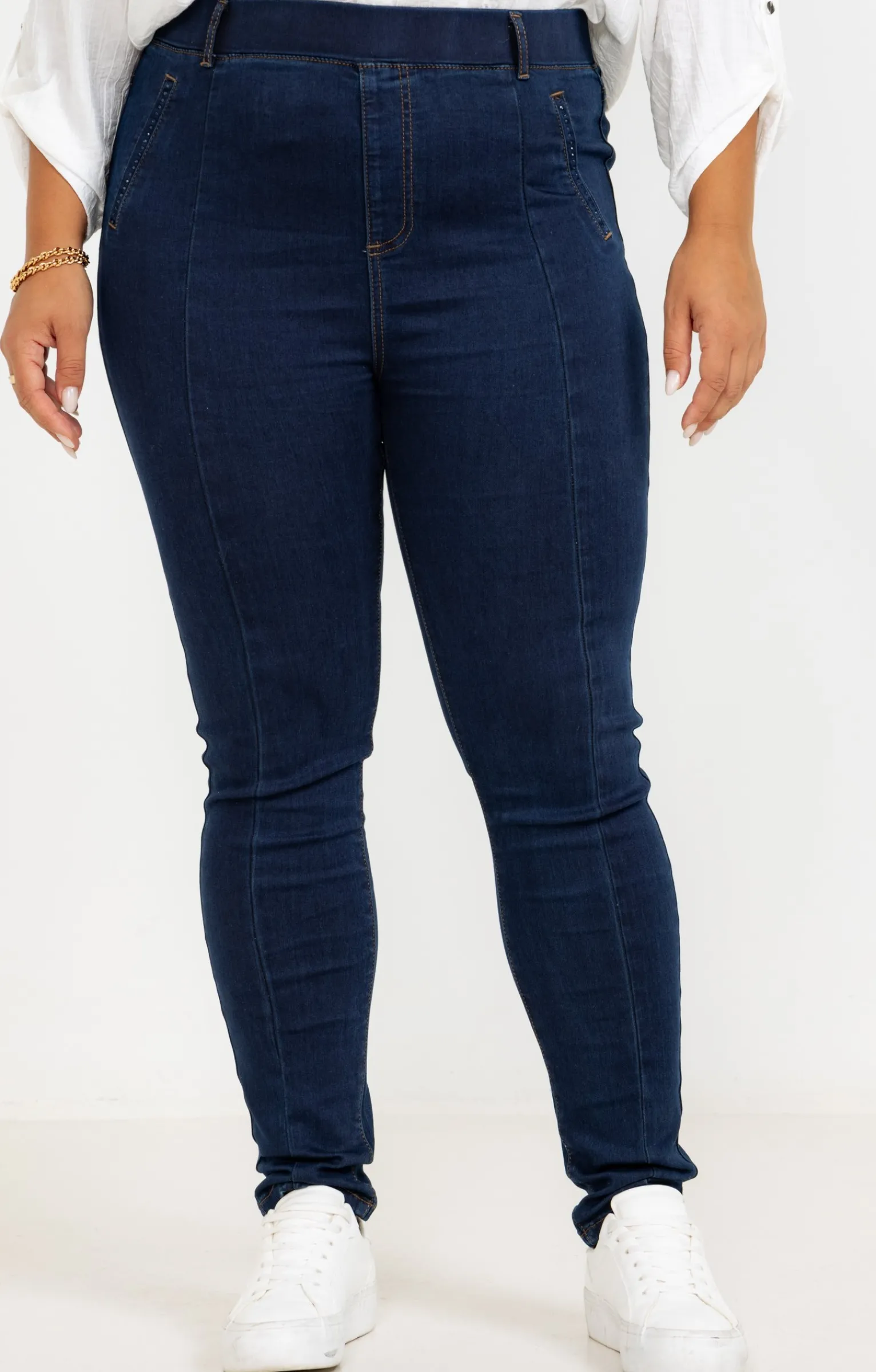 Toscane Boutique Pantalons|Tregging denim BLEU