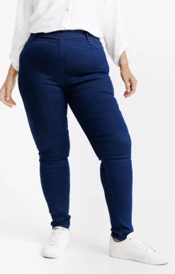Toscane Boutique Pantalons|Tregging denim BLEU