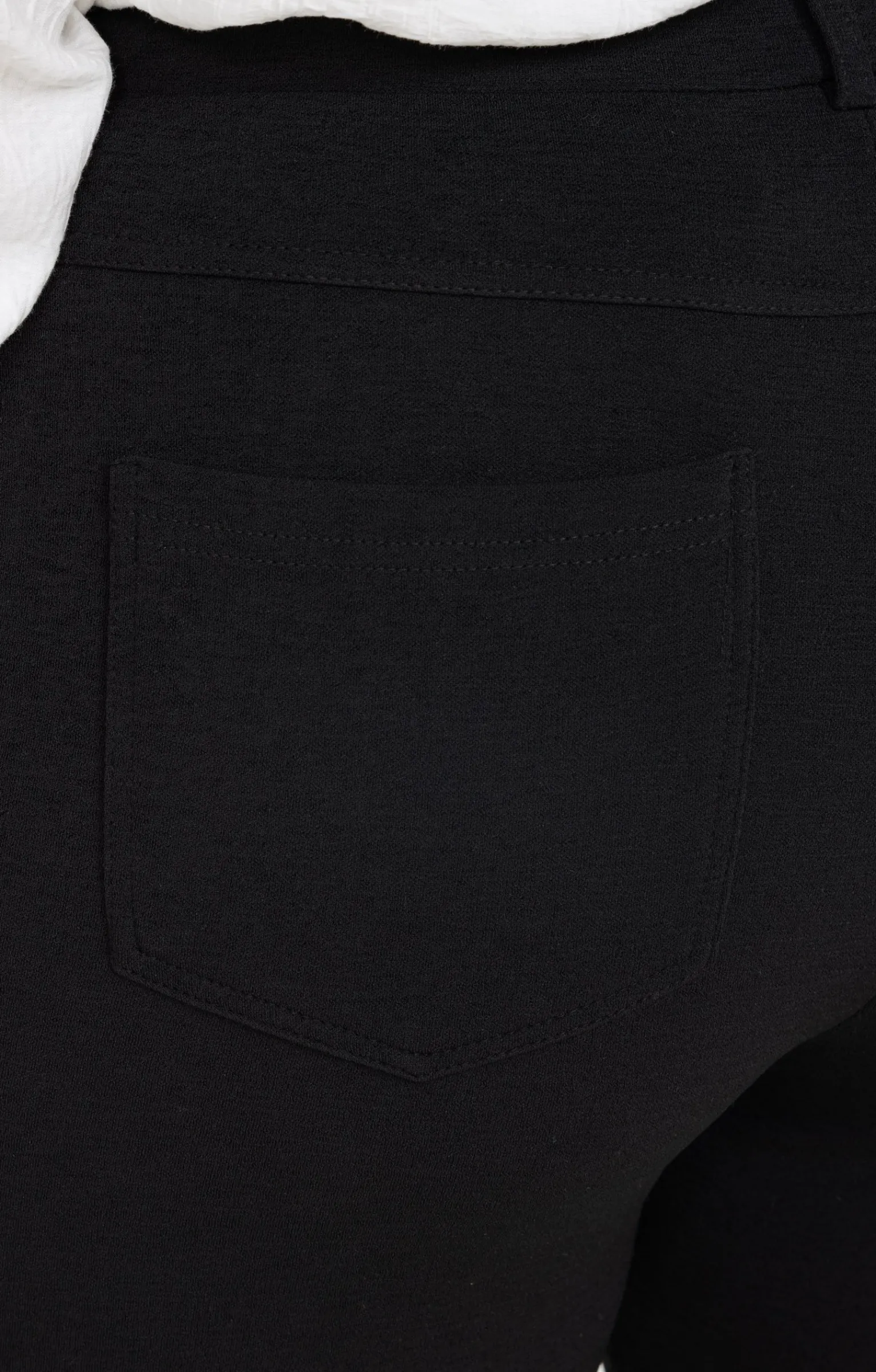 Toscane Boutique Pantalons|Tregging droit détail zip NOIR