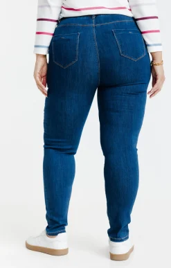 Toscane Boutique Pantalons|Tregging détail poche ginkgo BLEU