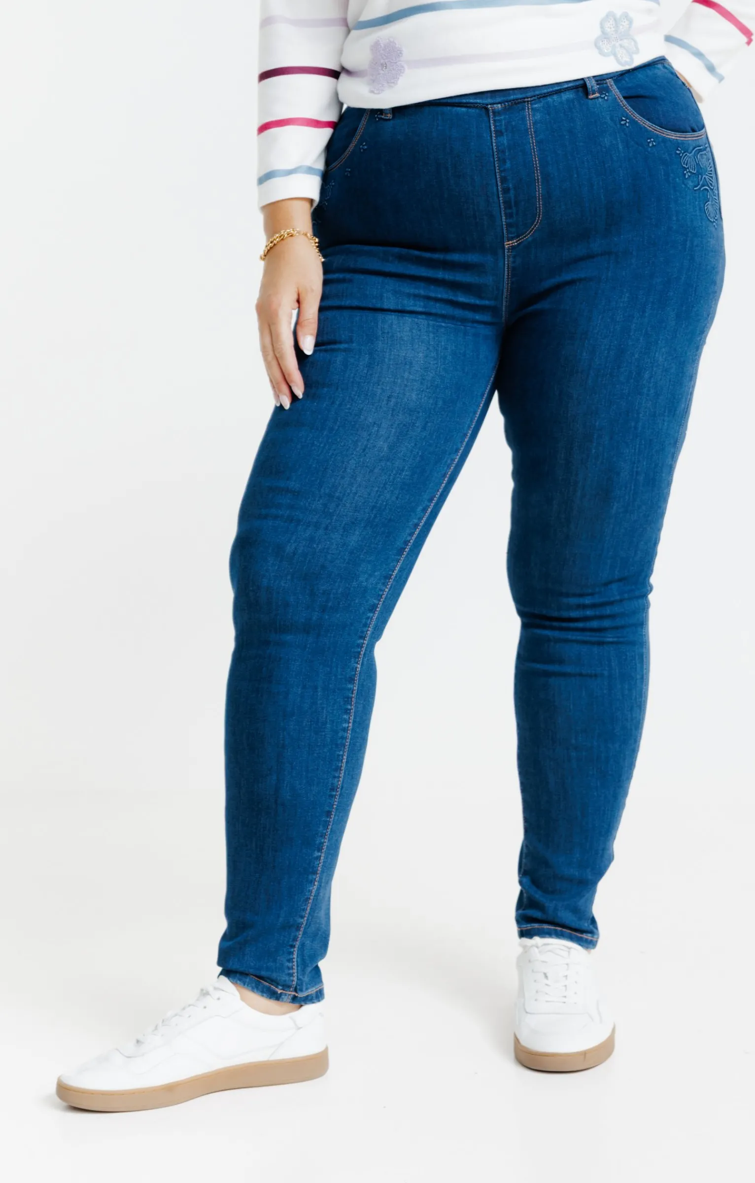 Toscane Boutique Pantalons|Tregging détail poche ginkgo BLEU