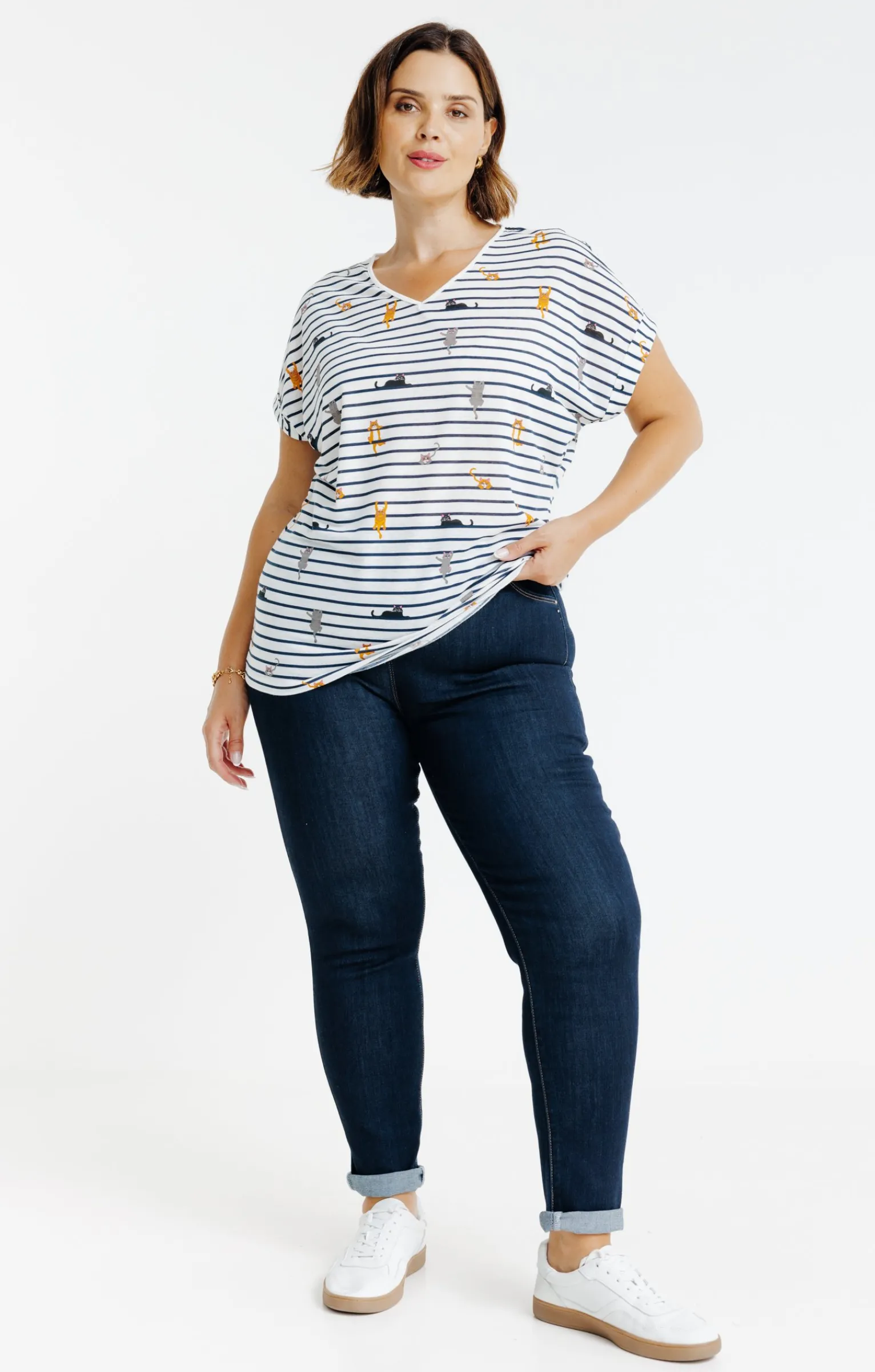 Toscane Boutique Pantalons|Tregging effet denim BLEU