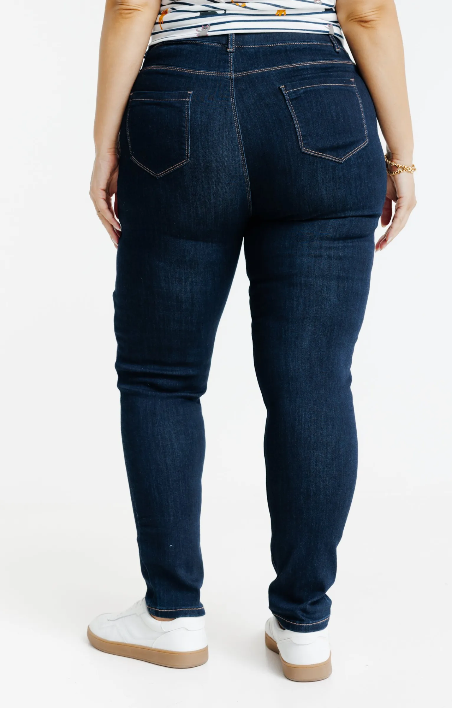 Toscane Boutique Pantalons|Tregging effet denim BLEU
