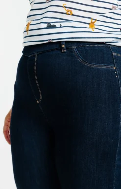 Toscane Boutique Pantalons|Tregging effet denim BLEU