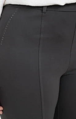 Toscane Boutique Pantalons|Tregging en maille poche décorée SMOKE GREEN