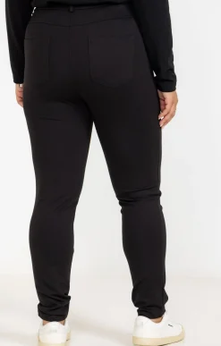 Toscane Boutique Pantalons|Tregging en maille poche décorée NOIR