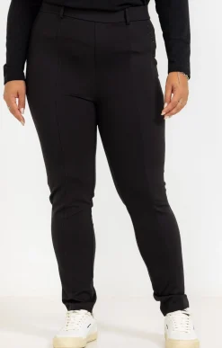 Toscane Boutique Pantalons|Tregging en maille poche décorée NOIR