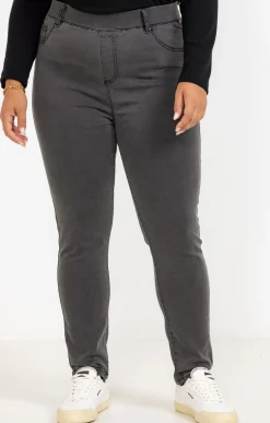 Toscane Boutique Pantalons|Tregging matière superstretch ANTHRACITE