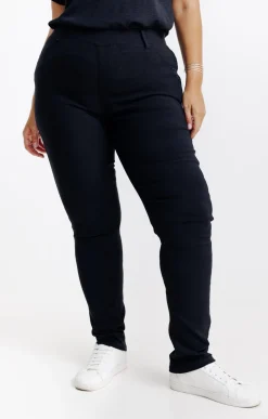 Toscane Boutique Pantalons|Tregging uni stretch NOIR