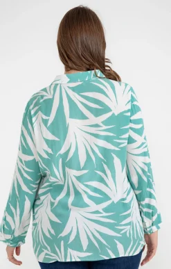 Toscane Boutique Chemisiers & Tuniques|Tunique en crepon imprimée CELADON