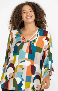 Toscane Boutique Chemisiers & Tuniques|Tunique imprimée MULTICOLORE