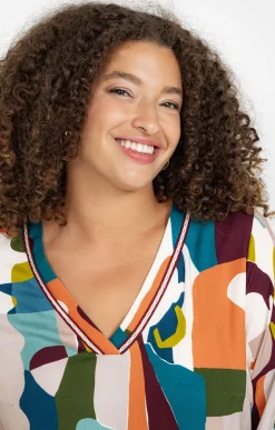 Toscane Boutique Chemisiers & Tuniques|Tunique imprimée MULTICOLORE