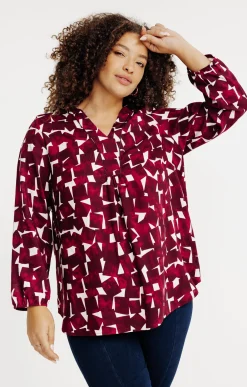 Toscane Boutique Chemisiers & Tuniques|Tunique imprimée BORDEAUX