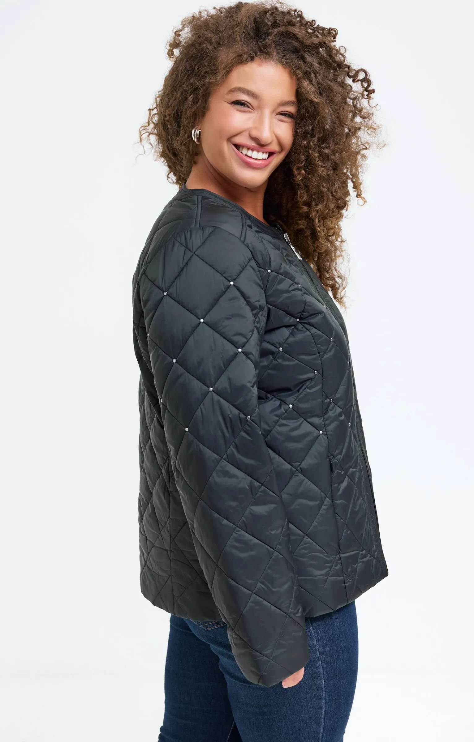 Toscane Boutique Parkas & Impers|Veste courte matelassée NOIR