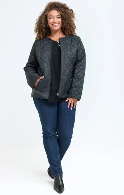 Toscane Boutique Parkas & Impers|Veste courte matelassée NOIR