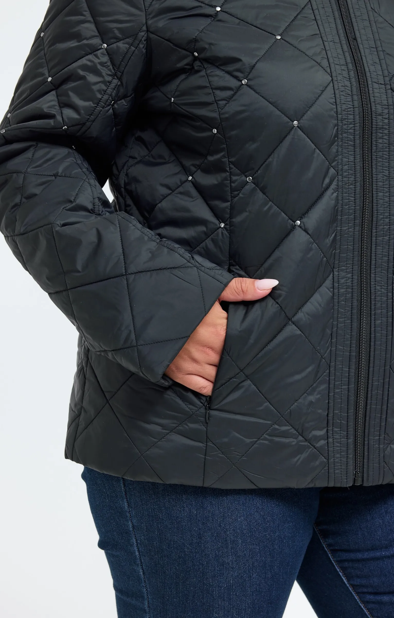 Toscane Boutique Parkas & Impers|Veste courte matelassée NOIR