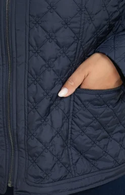 Toscane Boutique Parkas & Impers|Veste courte matelassée MARINE