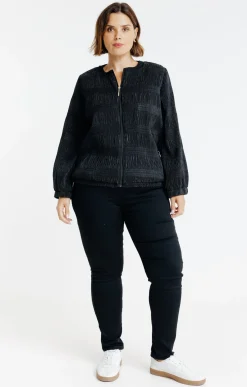 Toscane Boutique Vestes|Veste en matière fantaisie NOIR