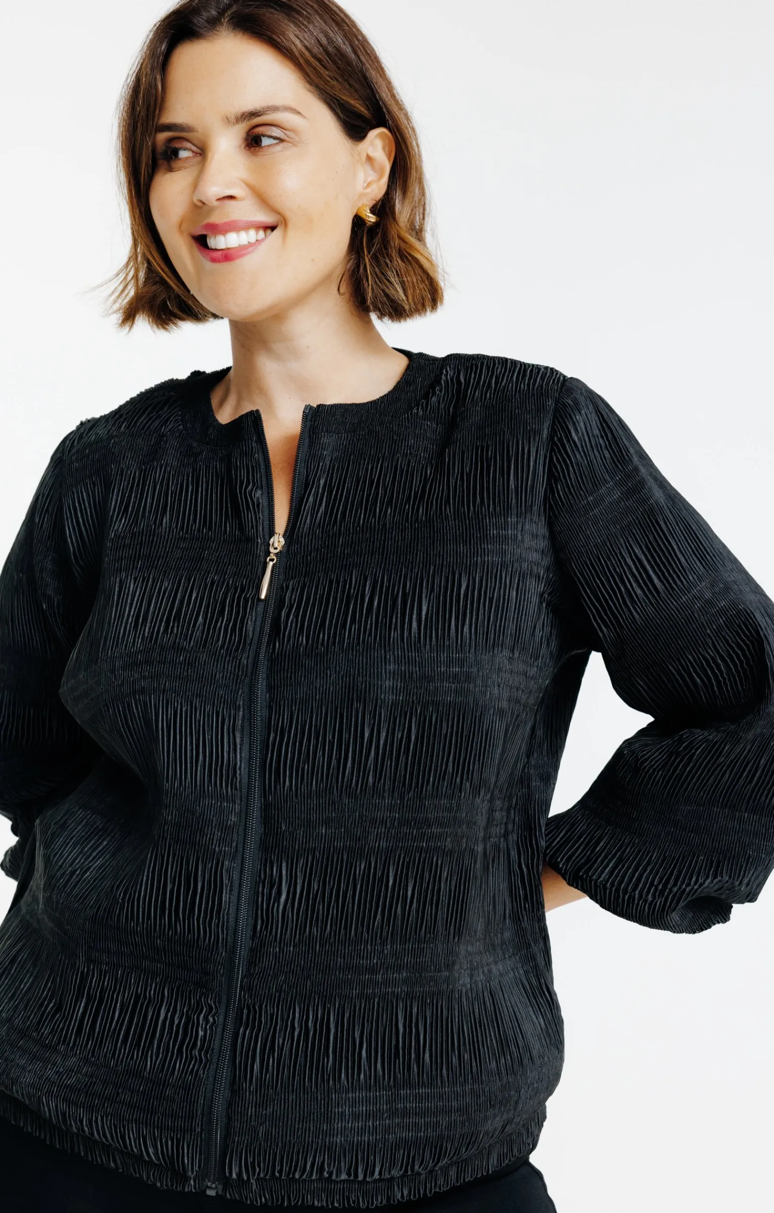 Toscane Boutique Vestes|Veste en matière fantaisie NOIR